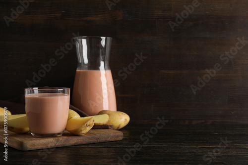 Potato milk, concept of fresh and healthy drink