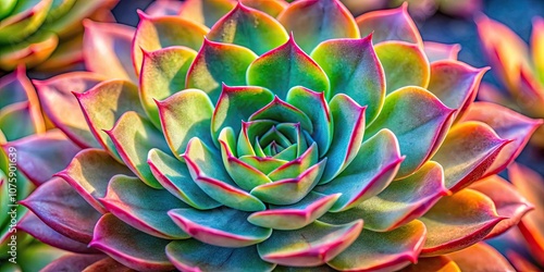 Succulent plant with vibrant colors and unique shapes , succulent, plant, vibrant, colors, unique, shapes, greenery