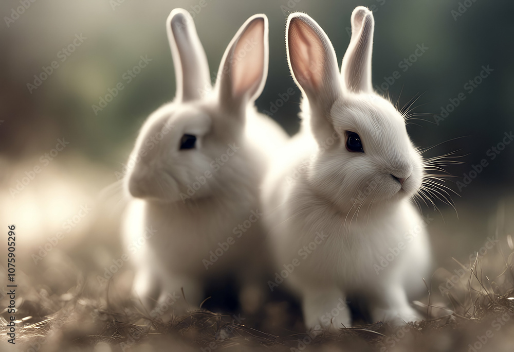 small portrait studio rabbit happy holiday design pet fluffy pretty adorable rabbits shot fine easter looking mammal domestic tame pink beige created watching sitting small portrait studio rabbit happy holiday design pet fluffy pretty adorable rabbits shot fine easter looking mammal domestic tame pink beige created watching sitting