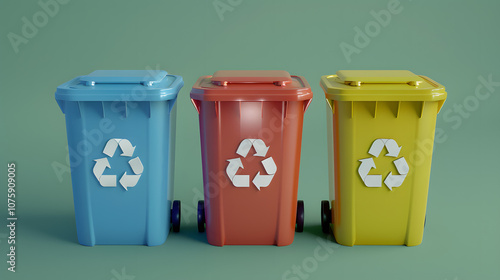 Waste Sorting icon 3D