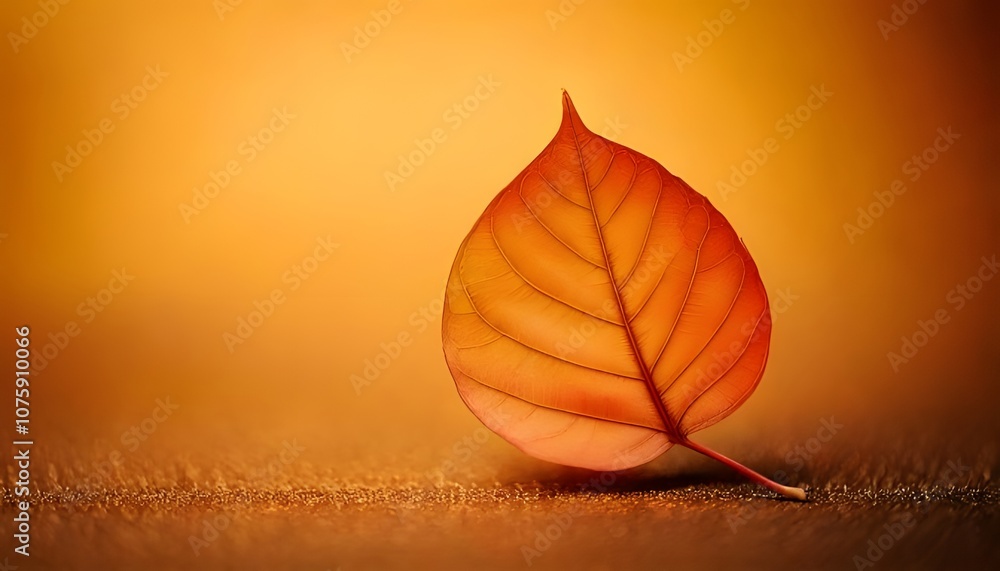 Leaf with autumn colors, close-up, soft contrast, natural focus, 3D illustration. Leaf with autumn colors, close-up, soft contrast, natural focus, 3D illustration.