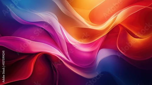 Abstract background of colorful, flowing, wavy, vibrant, dynamic lines with a modern, artistic, and futuristic feel.