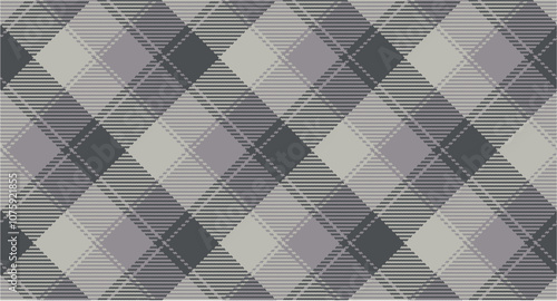 Vector checkered pattern. Tartan, textured seamless twill for flannel shirts, duvet covers, other autumn winter textile mills. Vector Format