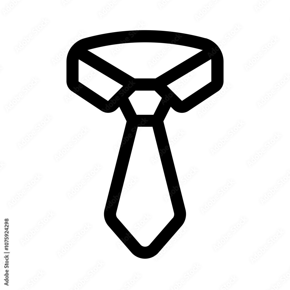 formal tie icon with line style, perfect for user interface projects formal tie icon with line style, perfect for user interface projects