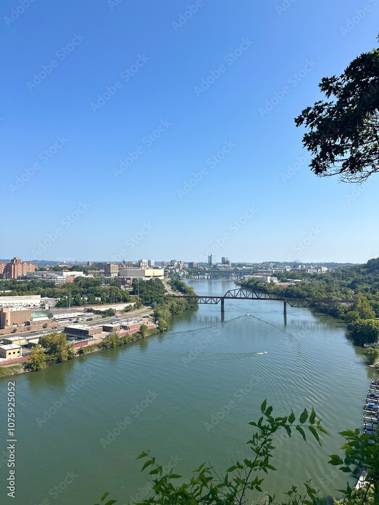 Fototapeta premium view of the river
