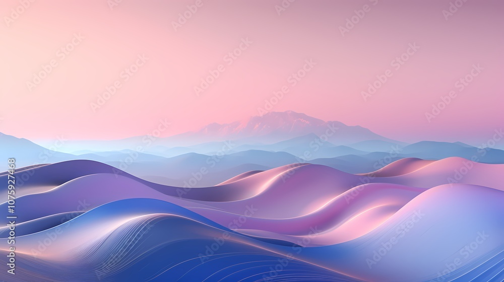 digital technology blue purple mountains sand dunes landscape poster background digital technology blue purple mountains sand dunes landscape poster background