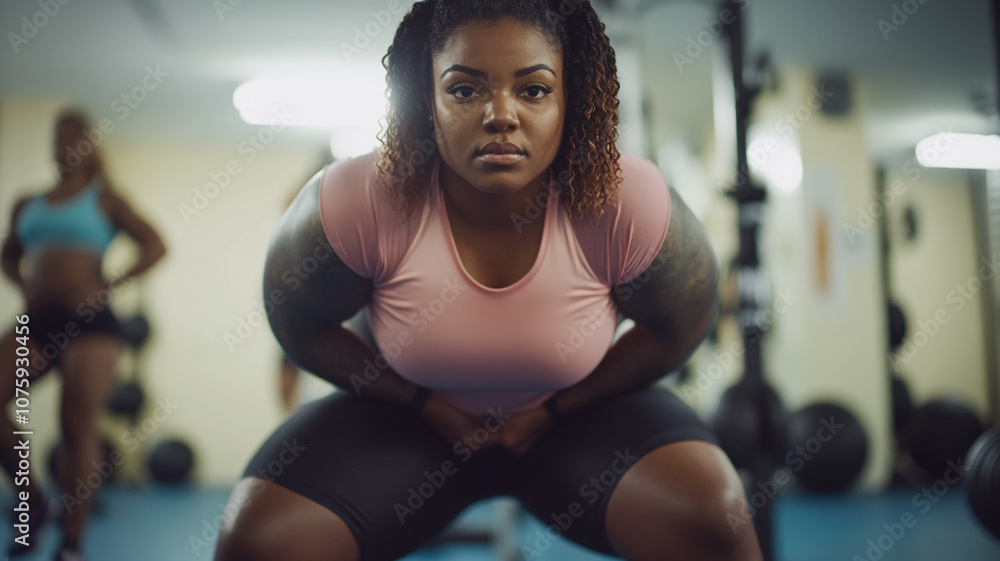 Strength training session in a gym with focused athletes engaged in fitness activities Strength training session in a gym with focused athletes engaged in fitness activities