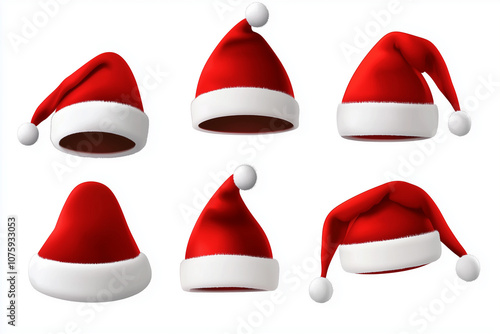 set of santa claus hats