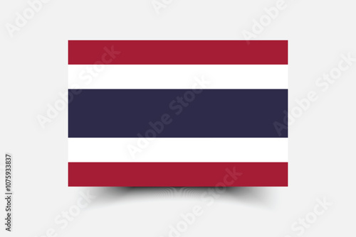 Free Download Thailand flag official colors and proportion digital vector illustration - GFXLoad