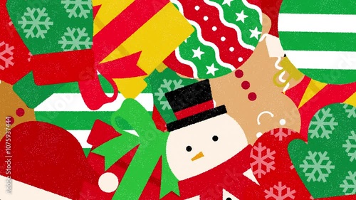 Pack of Christmas ornaments transition