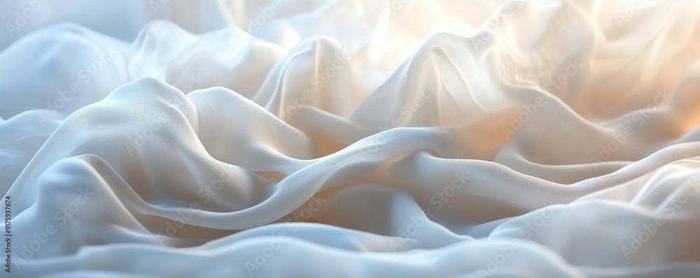 Fototapeta premium White Colors Abstract Background, Generative AI