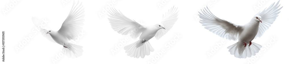 Fototapeta premium A bird flying, isolated on a transparent background.