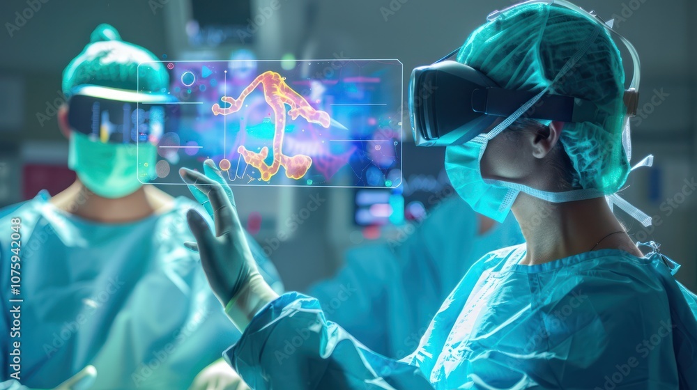 Surgeon Using VR Technology for Surgery Surgeon Using VR Technology for Surgery