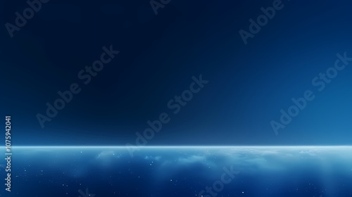 digital technology blue glowing horizon curve poster background