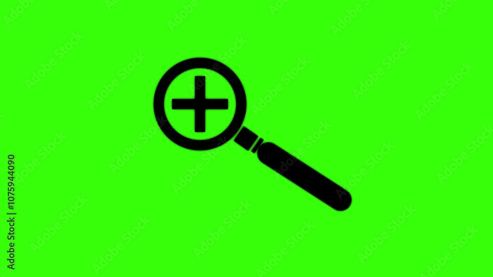 Search Bar and Magnifying Glass Icon animation on background . Search Bar and Magnifying Glass Icon animation on background .
