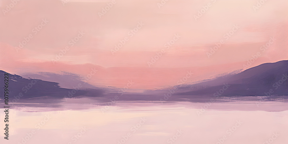 Pastel Dreamscape: Serene landscape painting in soft pinks and purples, evoking tranquility and gentle beauty. Perfect for relaxation, meditation, and peaceful vibes. Pastel Dreamscape: Serene landscape painting in soft pinks and purples, evoking tranquility and gentle beauty. Perfect for relaxation, meditation, and peaceful vibes.