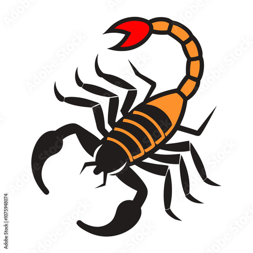 Scorpion Graphic Design Element.