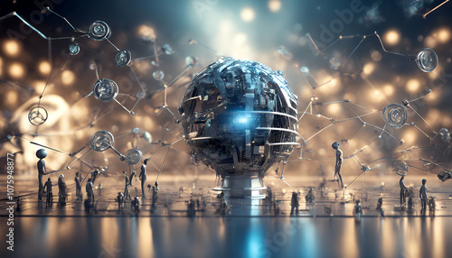 metaverse cyberspace ideas marketing technically development illustration businessman rendering artificial communication intelligence idea innovation lightbulb business abstract creative future global photo