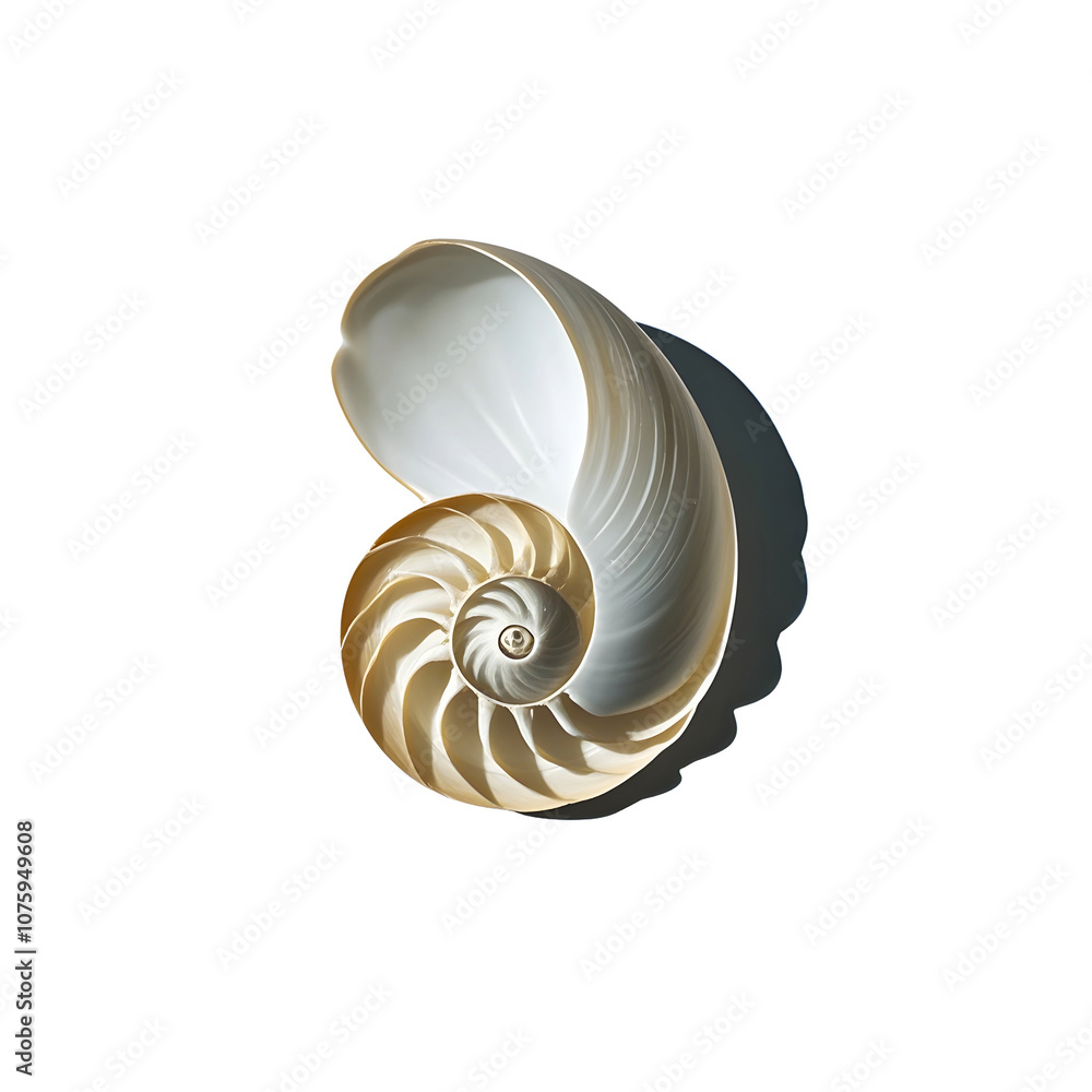 nautilus shell isolated on white nautilus shell isolated on white