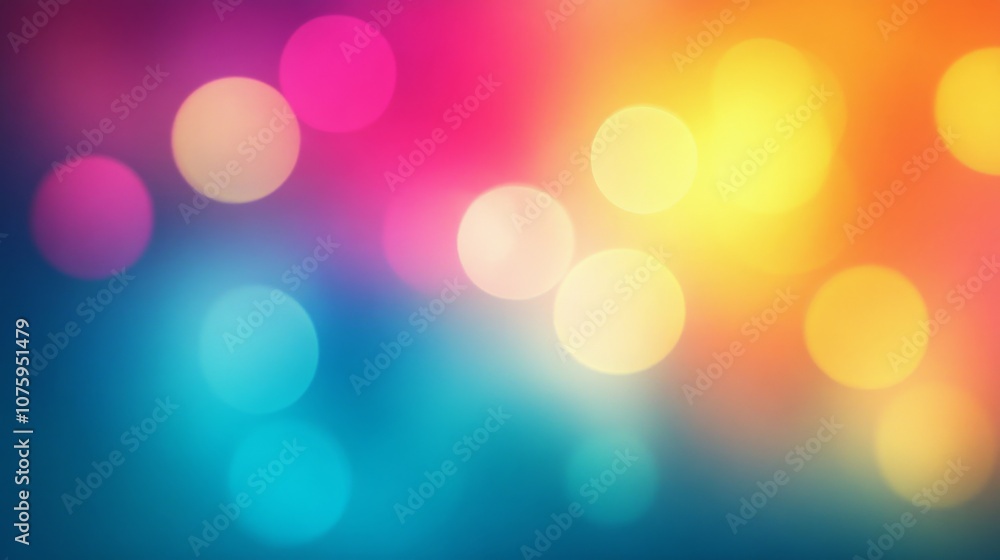 Vibrant Rainbow Gradient Backdrop: Abstract Blurred Colors with Smooth Transitions - Colorful Wallpaper Mockup for Website Designers