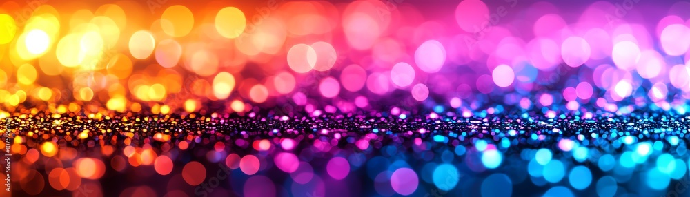 Abstract bokeh background with rainbow colors. Abstract bokeh background with rainbow colors.