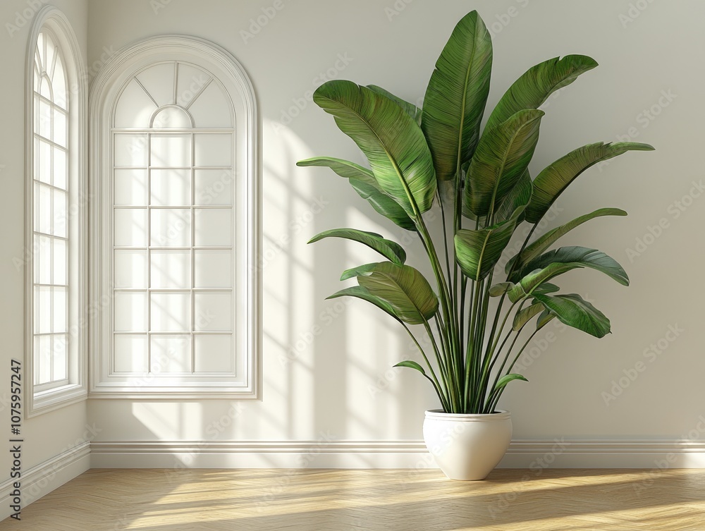 Plant in a pot by a window. Perfect for interior design, home decor, and lifestyle blogs. Plant in a pot by a window. Perfect for interior design, home decor, and lifestyle blogs.
