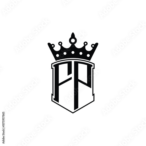 Wallpaper Mural FP monogram logo design letter text name symbol monochrome logotype alphabet character simple logo Torontodigital.ca