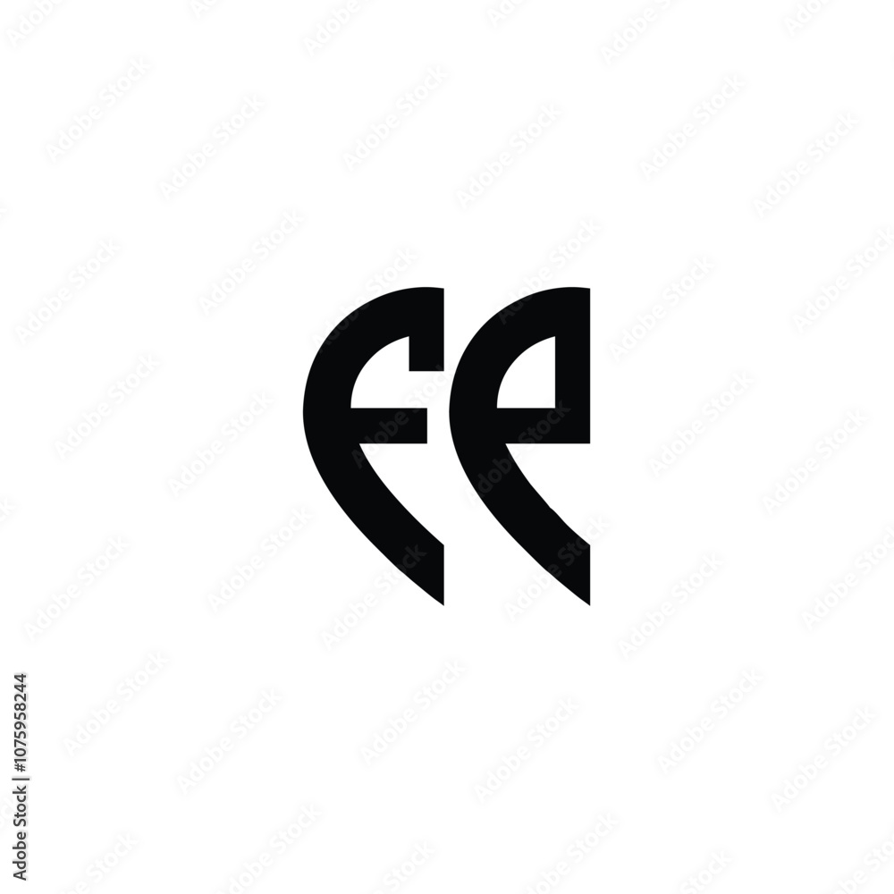FP monogram logo design letter text name symbol monochrome logotype alphabet character simple logo FP monogram logo design letter text name symbol monochrome logotype alphabet character simple logo