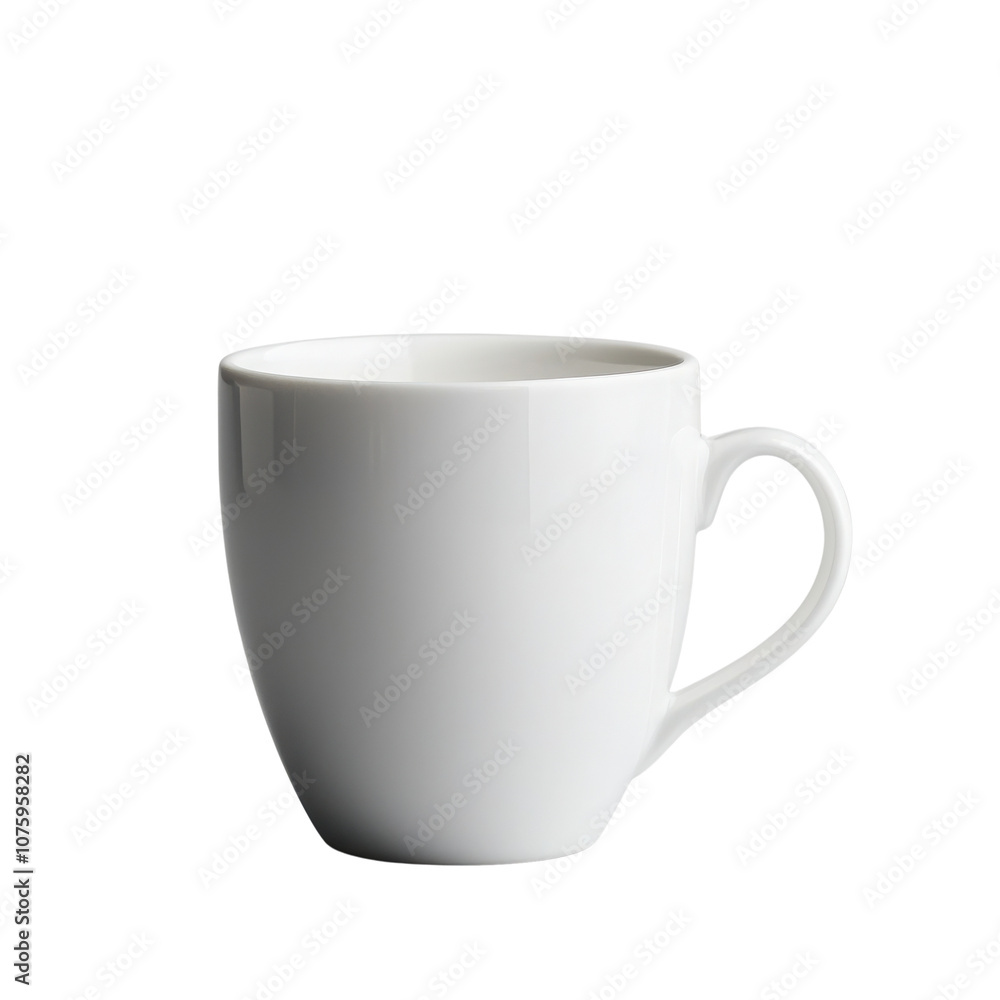 A minimalist white coffee mug perfect for hot beverages or tea. A minimalist white coffee mug perfect for hot beverages or tea.