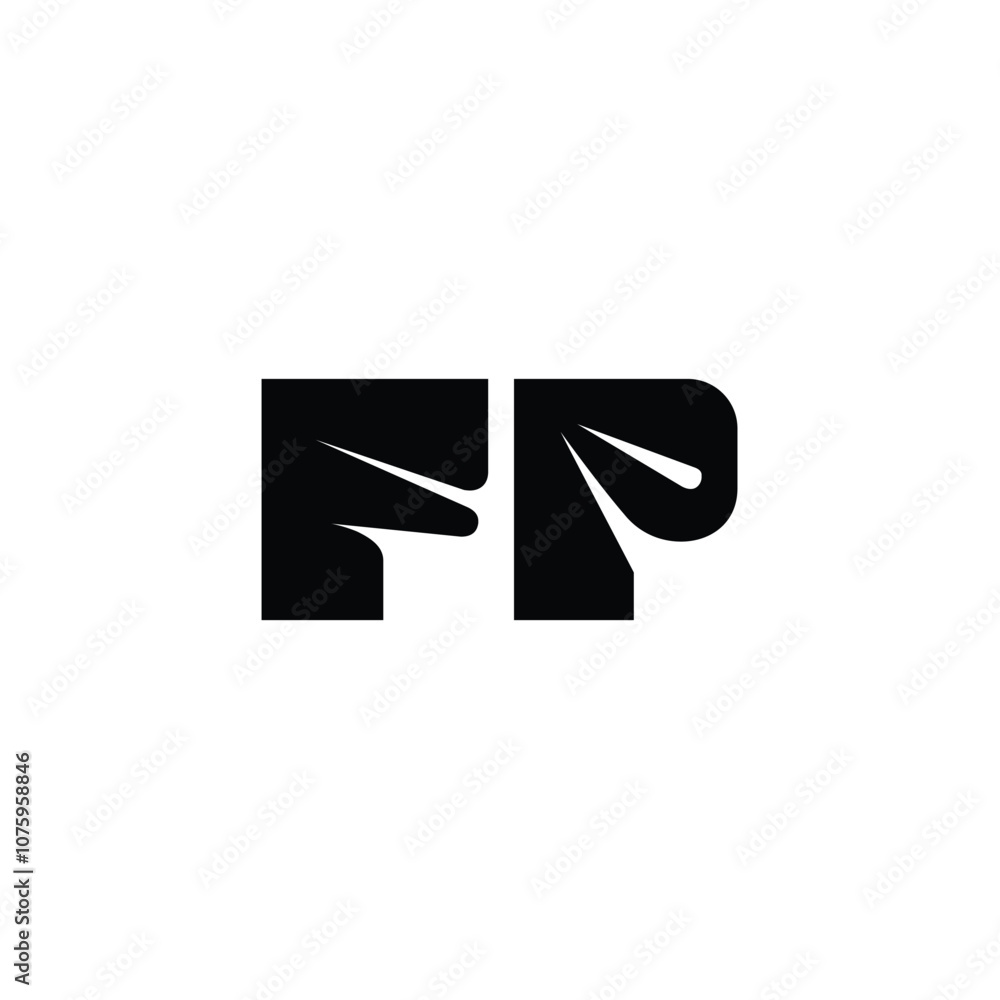 FP monogram logo design letter text name symbol monochrome logotype alphabet character simple logo FP monogram logo design letter text name symbol monochrome logotype alphabet character simple logo