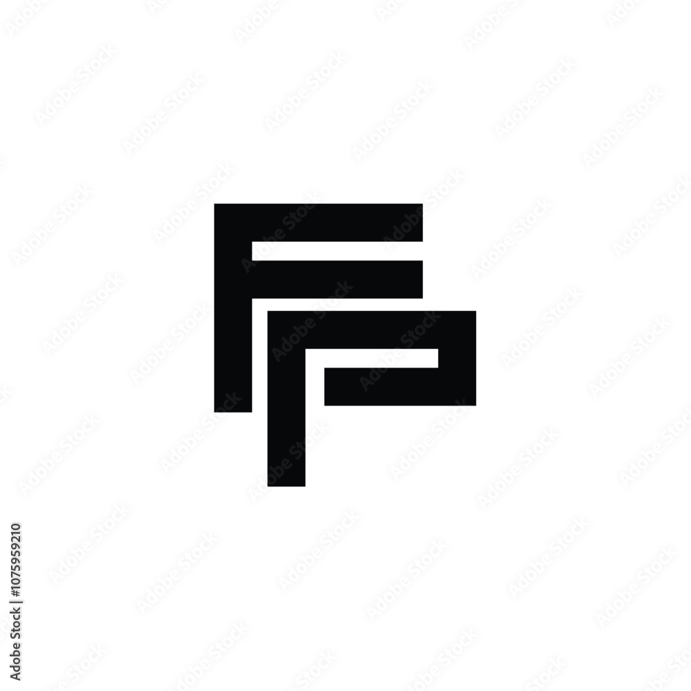FP monogram logo design letter text name symbol monochrome logotype alphabet character simple logo FP monogram logo design letter text name symbol monochrome logotype alphabet character simple logo