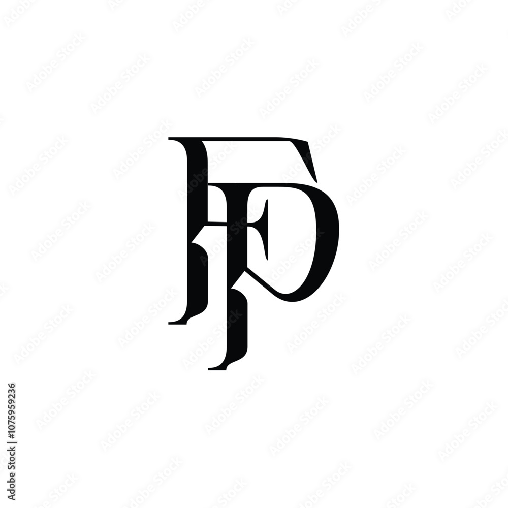 FP monogram logo design letter text name symbol monochrome logotype alphabet character simple logo FP monogram logo design letter text name symbol monochrome logotype alphabet character simple logo