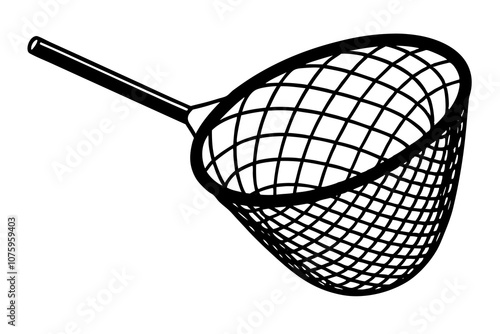 fishing net vector illustration on white background.