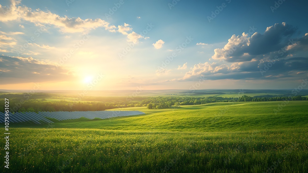 A serene landscape showcasing rolling green hills under a vibrant sky at sunrise, with clouds softly illuminated by golden sunlight. A serene landscape showcasing rolling green hills under a vibrant sky at sunrise, with clouds softly illuminated by golden sunlight.