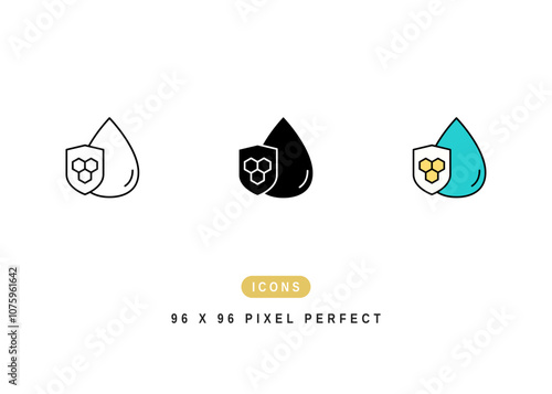 Ceramide Icon. Epidermis Complex Formula Symbol Stock Illustration. Vector Line Icons For UI Web Design And Presentation