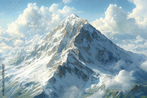 Snowy Mountain Peak photo