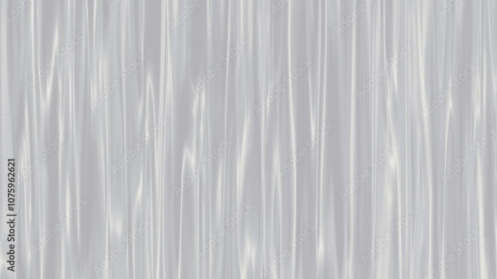 Abstract vertical wavy animated lines in gray color, moving background 