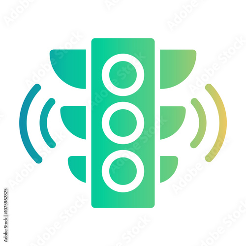 intelligent trasportation system Gradient icon
