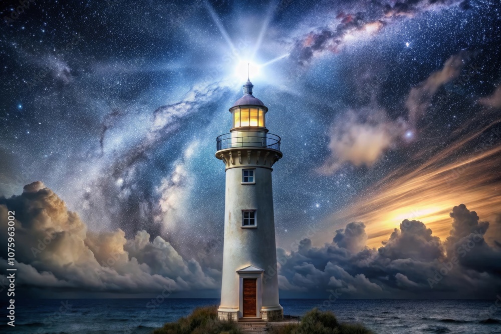 a lighthouse is lit up by a storm cloud and a storm cloud a lighthouse is lit up by a storm cloud and a storm cloud