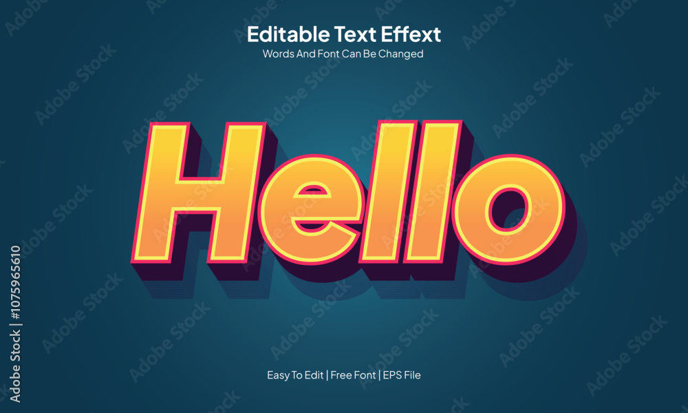 hello text effect hello text effect