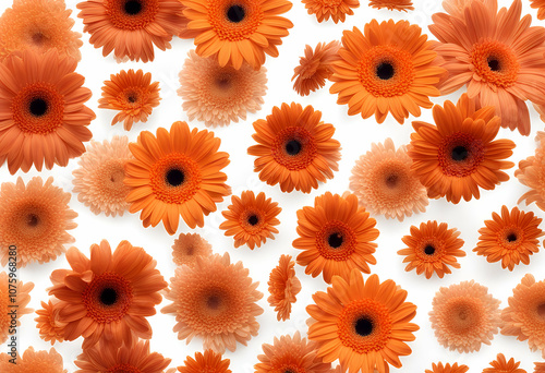 flower closeup spring decoration texture generative blossom out summer flora assortment collection orange beauty botany detail daisy nature  photo