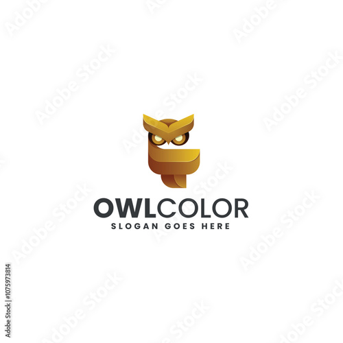 Owl Color Colorful Logo photo