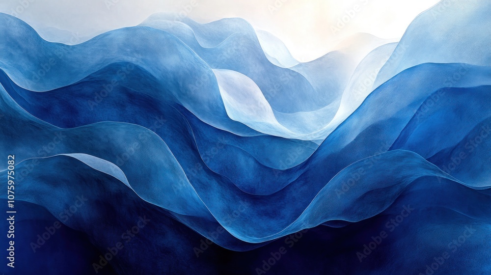 Obraz premium Abstract Blue Landscape