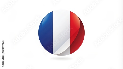 Circular representation of the French national flag Free Download Circular representation of the French national flag - GFXLoad