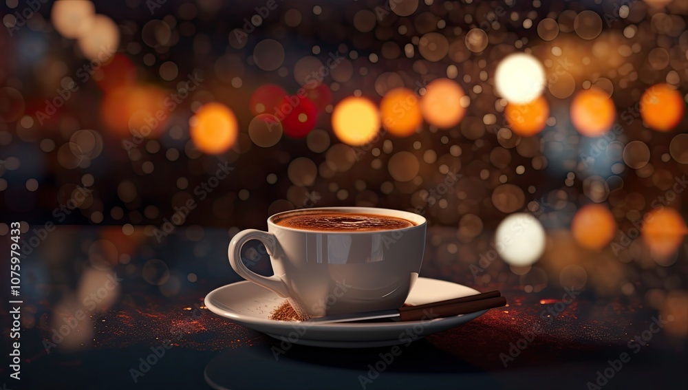 Cup of hot coffee with smoke on a dark background Cup of hot coffee with smoke on a dark background