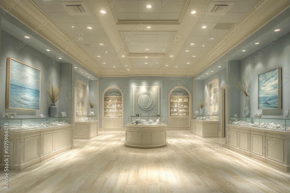 Fototapeta premium Luxury Jewelry Store Interior