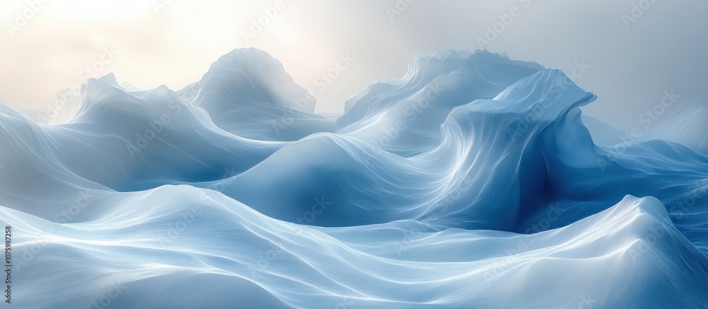 Obraz premium Abstract Snowy Mountains