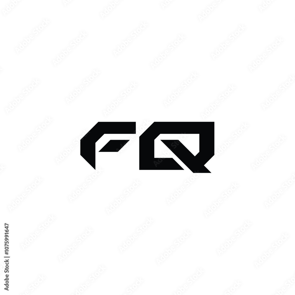 FQ monogram logo design letter text name symbol monochrome logotype alphabet character simple logo FQ monogram logo design letter text name symbol monochrome logotype alphabet character simple logo