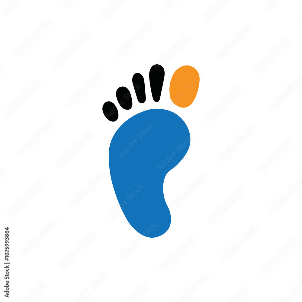 foot palm icon illustration flat foot palm icon illustration flat