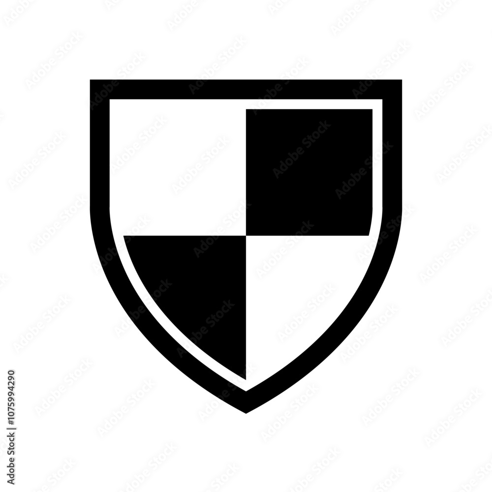 Shield icon signage logo template design trendy. Shield icon signage logo template design trendy.